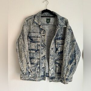 Distressed Oversized Denim Jacket